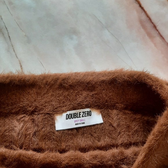 🆕️ Hazelnut Fuzzy Sweater Skirt - Picture 5 of 5